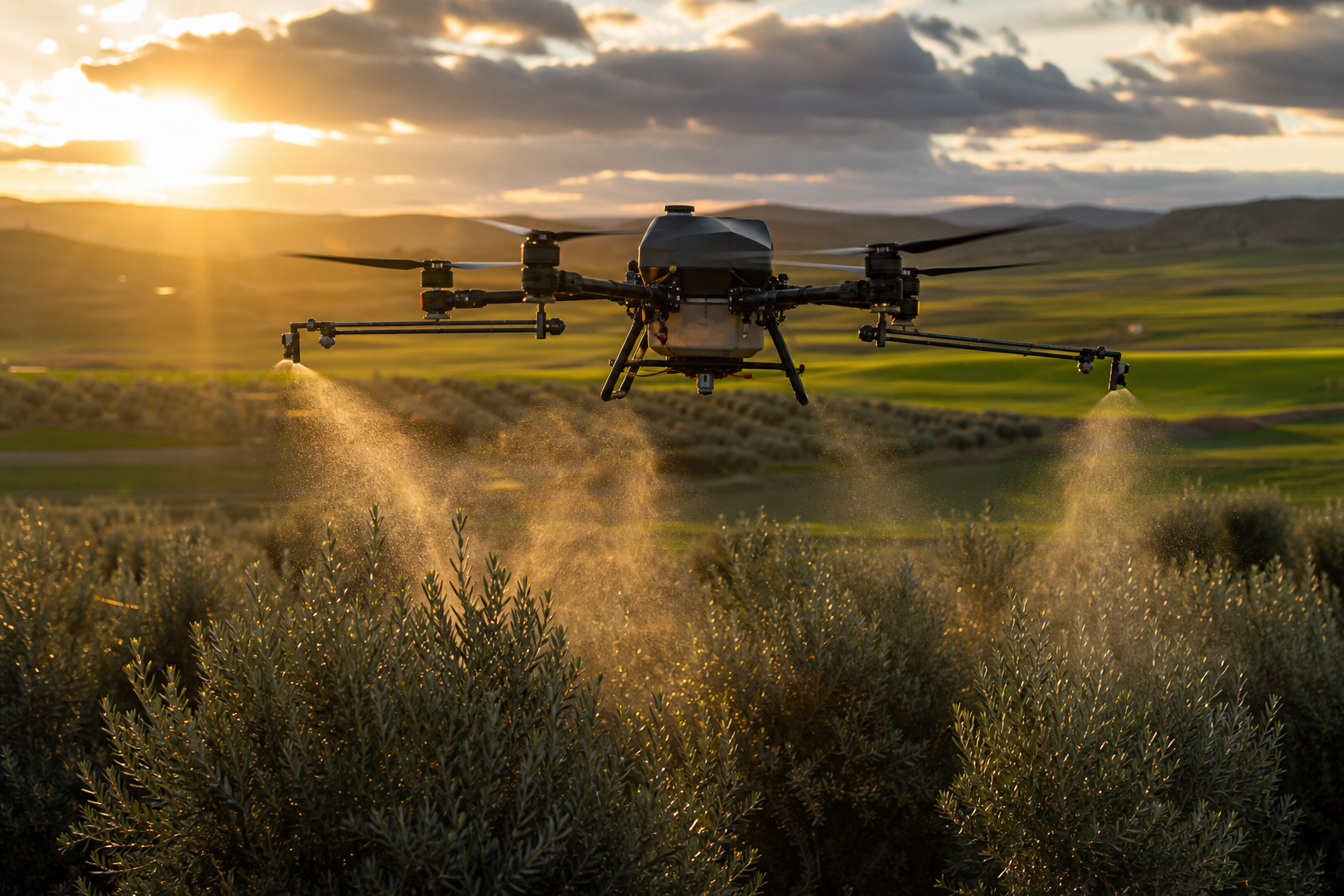 Fumigación con drones en Extremadura: El futuro de la agricultura